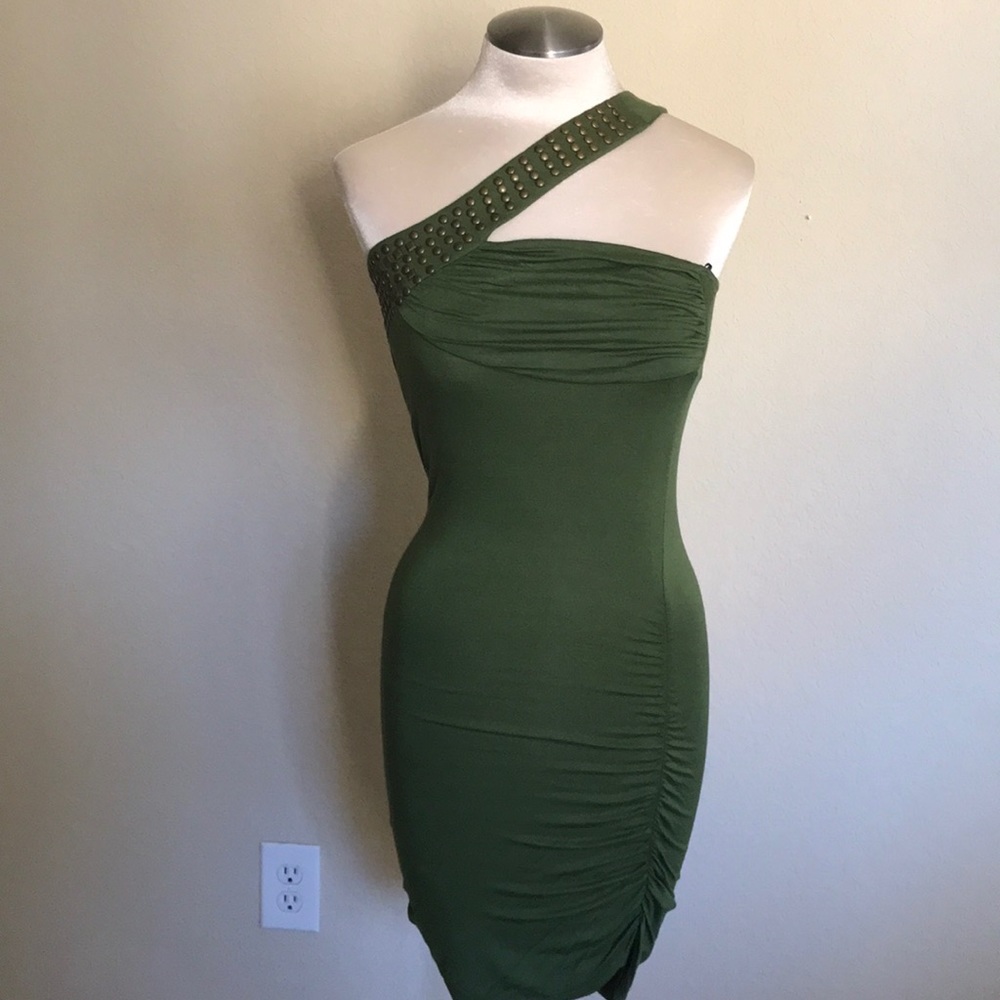 Velvet Heart One Shoulder Dress